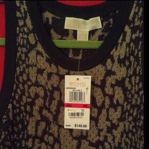 Michael Kors Print Sweater Tank Dress